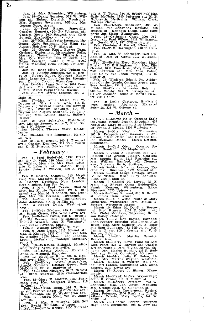  Source: Capital Times Date: 1936-12-31