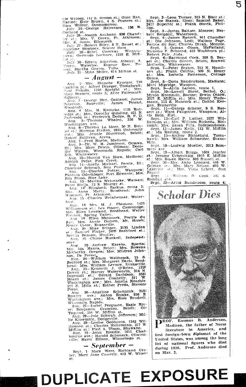  Source: Capital Times Date: 1936-12-31