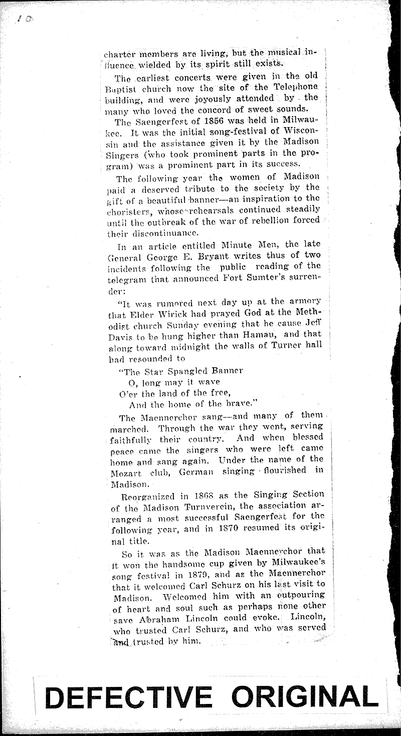 The Madison Maennerchor Source: Madison Capital Times Topics: Art and Music Date: 1923-02-13