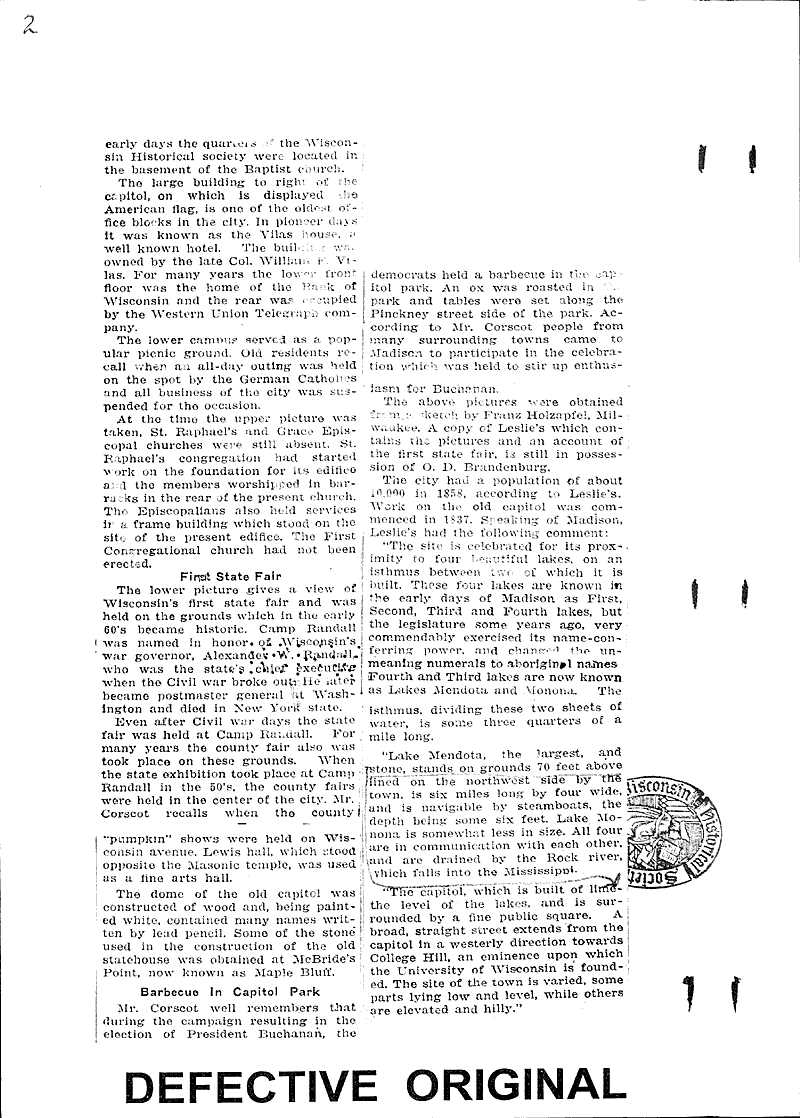 Landmarks in Madison shift rapidly since early '50; all industries are included in record breaking boom Source: Wisconsin State Journal Topics: Architecture Date: 1922-06-25