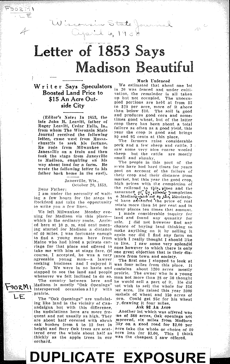  Source: Wisconsin State Journal Date: 1938-04-06