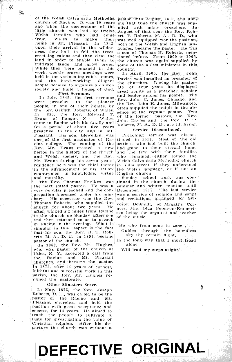  Source: Racine Times Call Topics: Church History Date: 1924-07-03