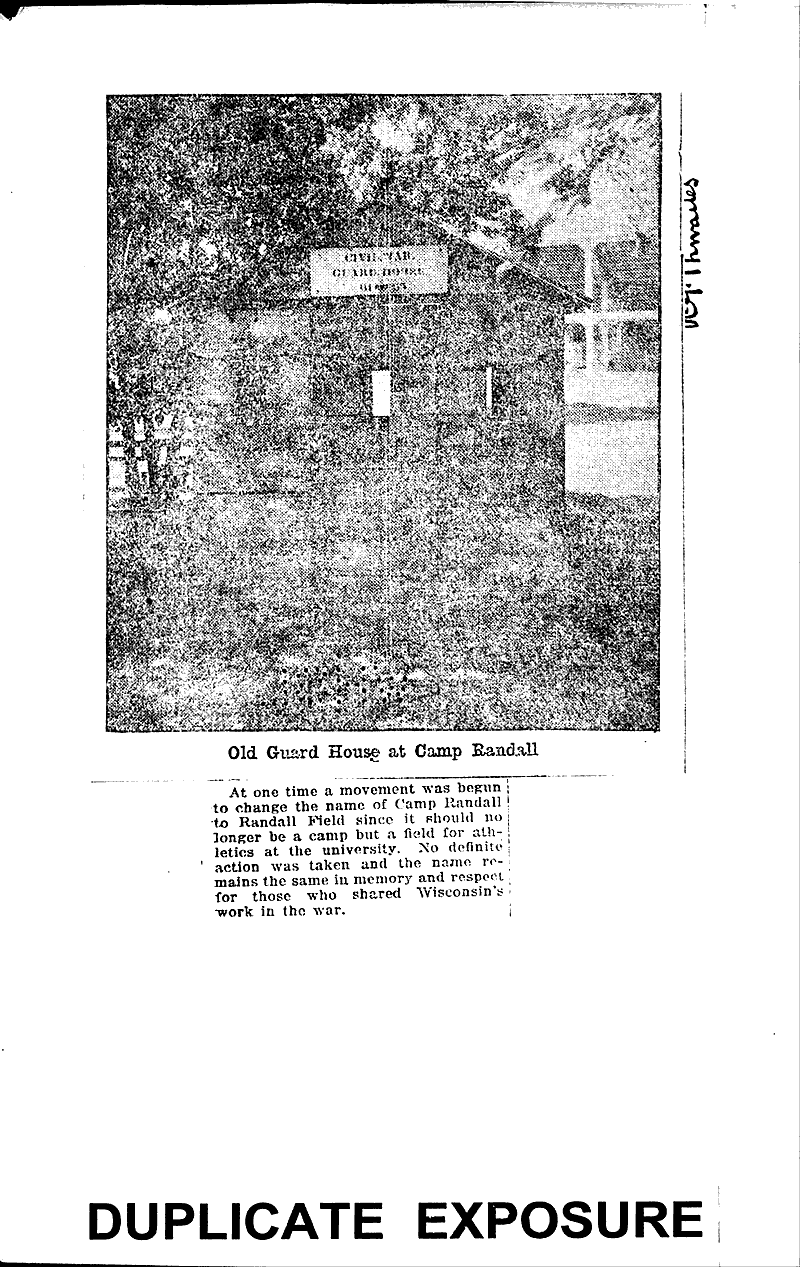  Source: Wisconsin State Journal Topics: Civil War Date: 1925-11-15