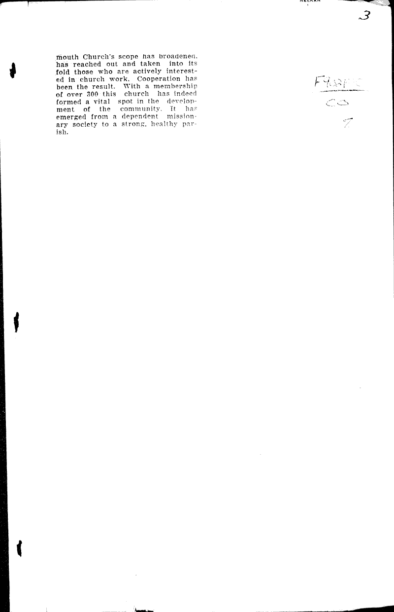Re-dedication services at Plymouth church Source: Wisconsin State Journal Topics: Church History Date: 1924-11-11