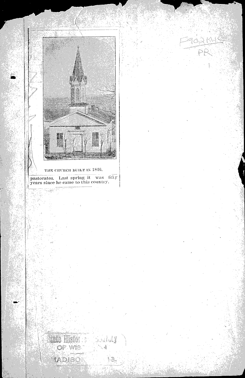  Source: Wisconsin State Journal Topics: Church History Date: 1897-01-20