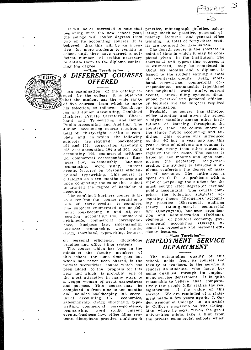  Source: Wisconsin State Journal Topics: Education Date: 1922-08-27
