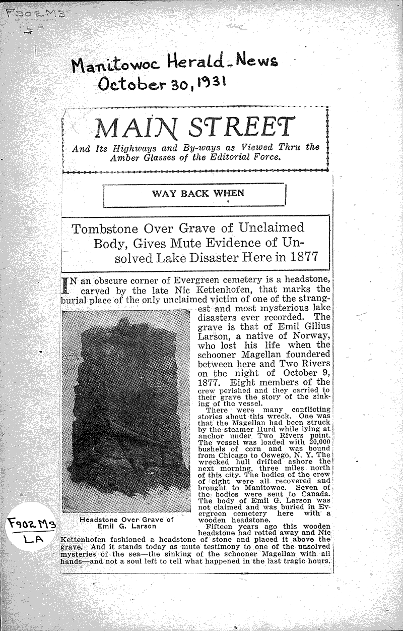  Source: Manitowoc Herald-News Date: 1931-10-30