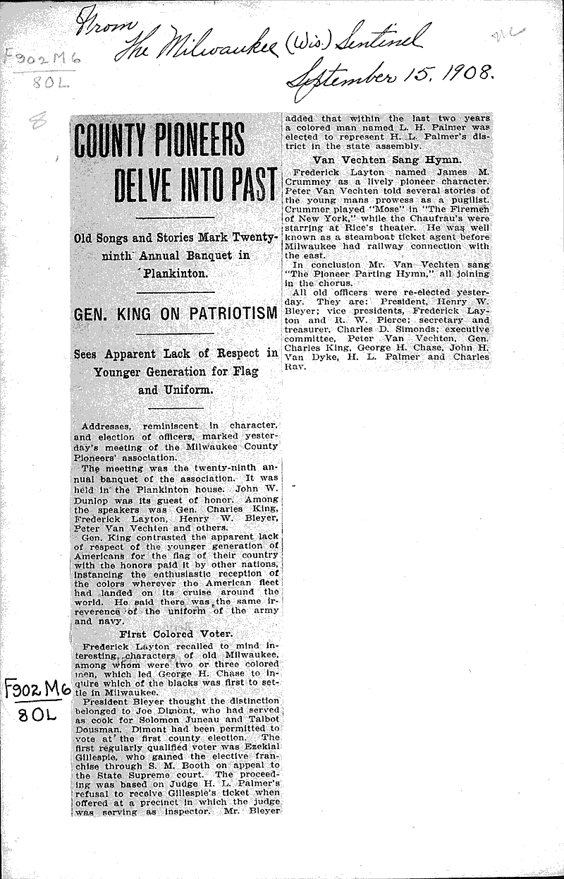  Source: Milwaukee Sentinel Topics: Social and Political Movements Date: 1907-11-03
