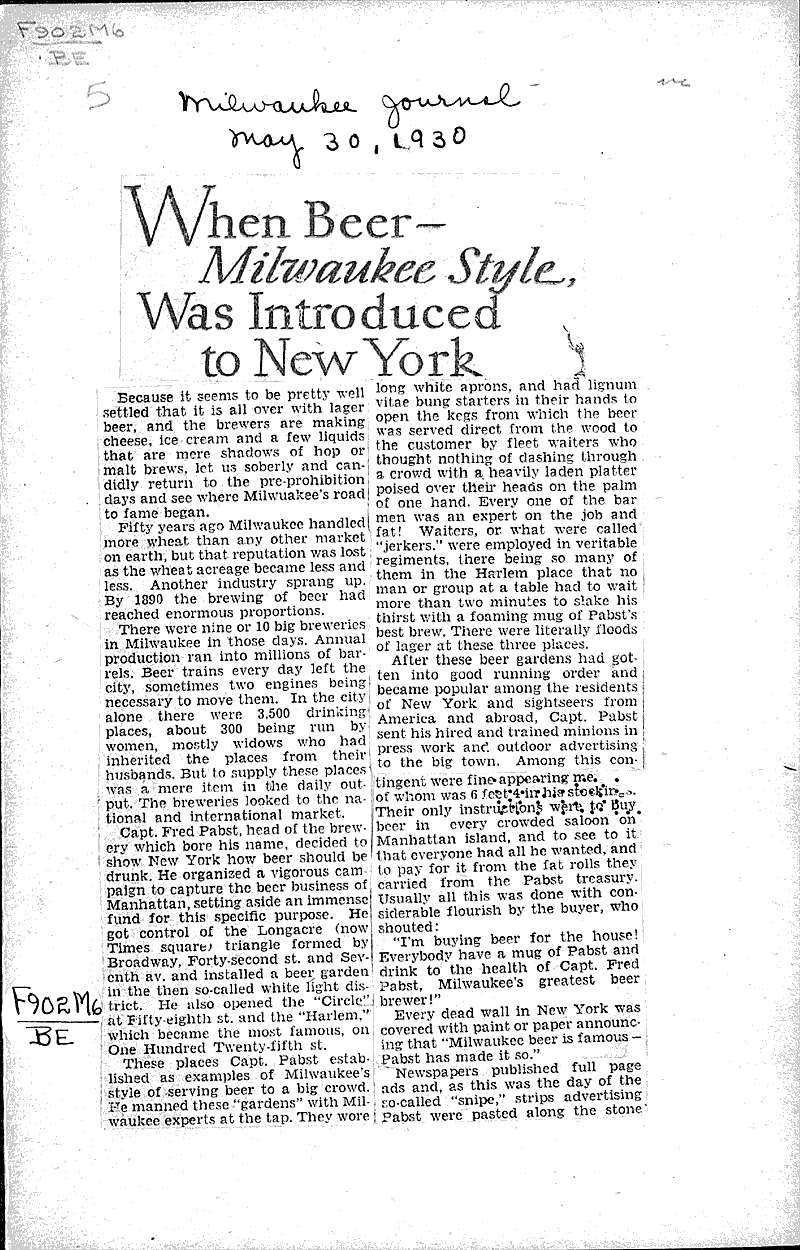  Source: Milwaukee Journal Topics: Industry Date: 1930-05-30