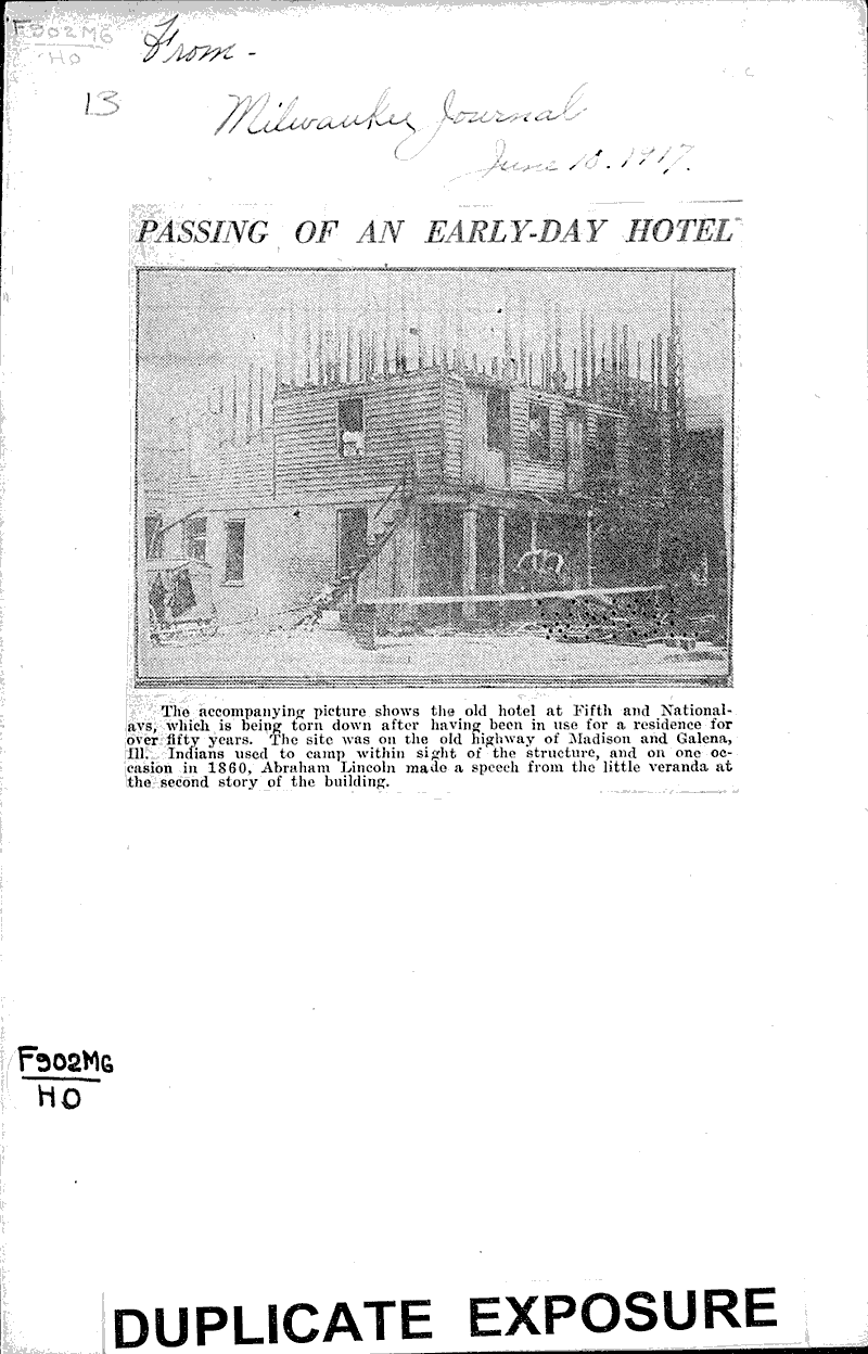 Source: Milwaukee Journal Topics: Architecture Date: 1917-06-10
