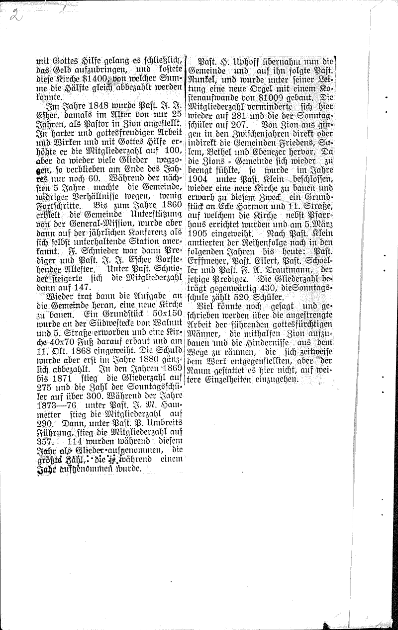 Ein diamantenes kirchenjubilaum Source: Milwaukee Herold Topics: Church History Date: 1922-10-08