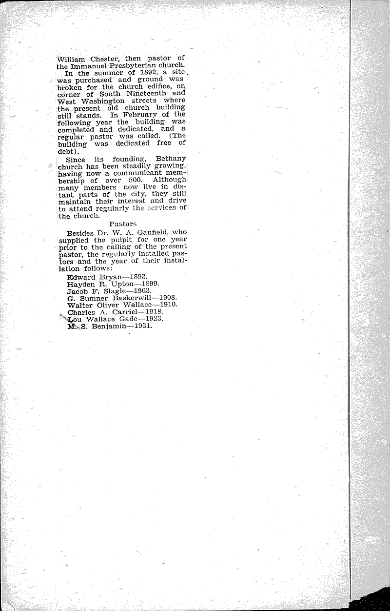  Source: Milwaukee Times Topics: Church History Date: 1932-10-27