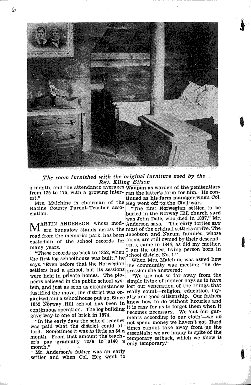  Source: Milwaukee Journal Topics: Church History Date: 1933-03-05