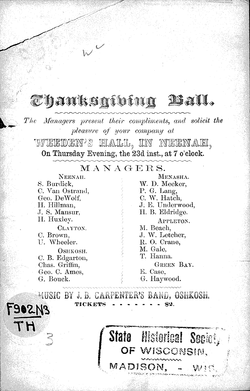 Thanksgiving Ball