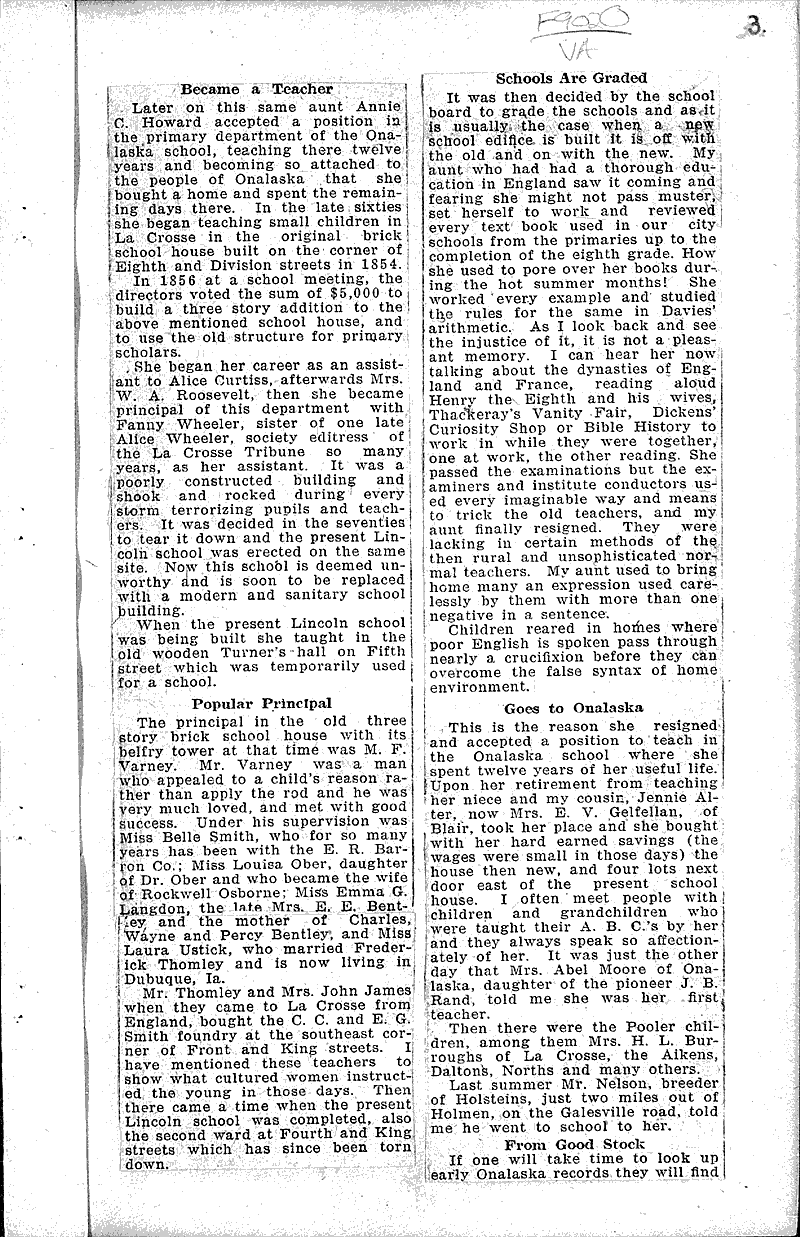  Source: La Crosse Tribune Date: 1922-08-20