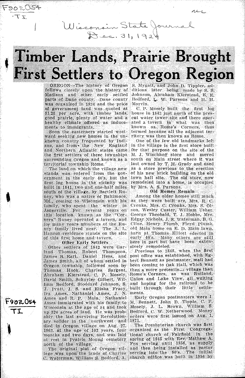  Source: Wisconsin State Journal Date: 1929-12-31
