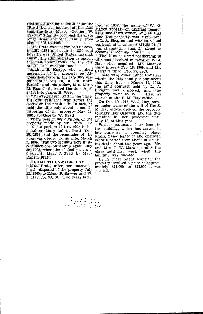  Source: Oshkosh Daily Northwestern Topics: Architecture Date: 1934-06-12