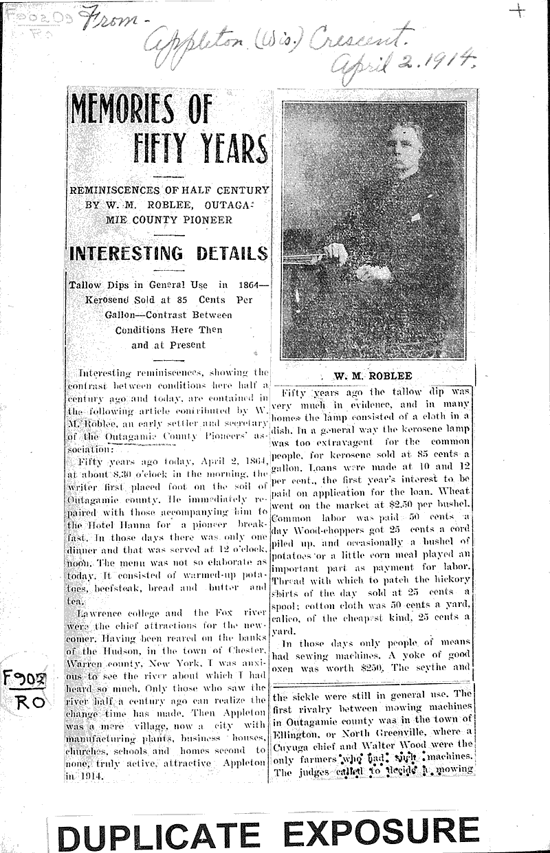  Source: Appleton Crescent Topics: Social and Political Movements Date: 1914-04-02