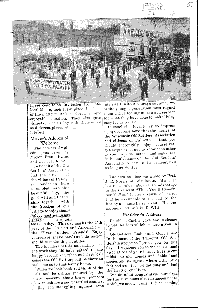  Source: Oconomowoc Enterprise Topics: Social and Political Movements Date: 1905-07-07