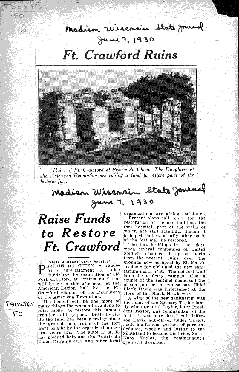  Source: Wisconsin State Journal Topics: Architecture Date: 1930-06-07