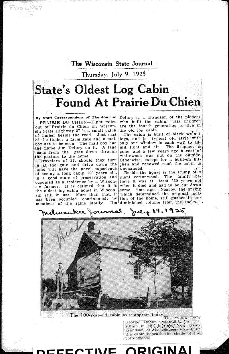  Source: Wisconsin State Journal Topics: Architecture Date: 1925-07-09