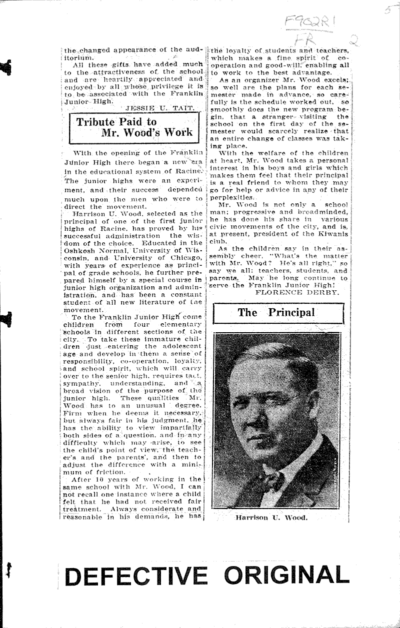  Source: Racine Journal-News Topics: Education Date: 1925-04-16