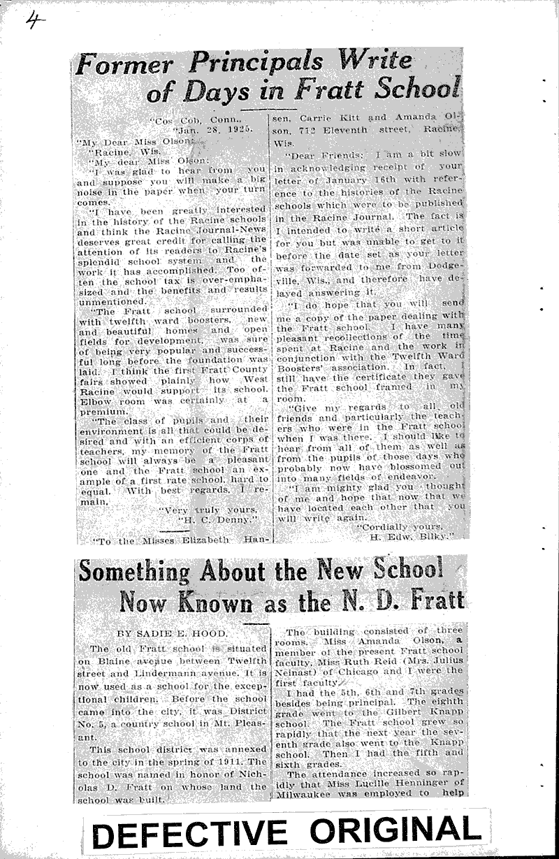  Topics: Education Date: 1925-01-28