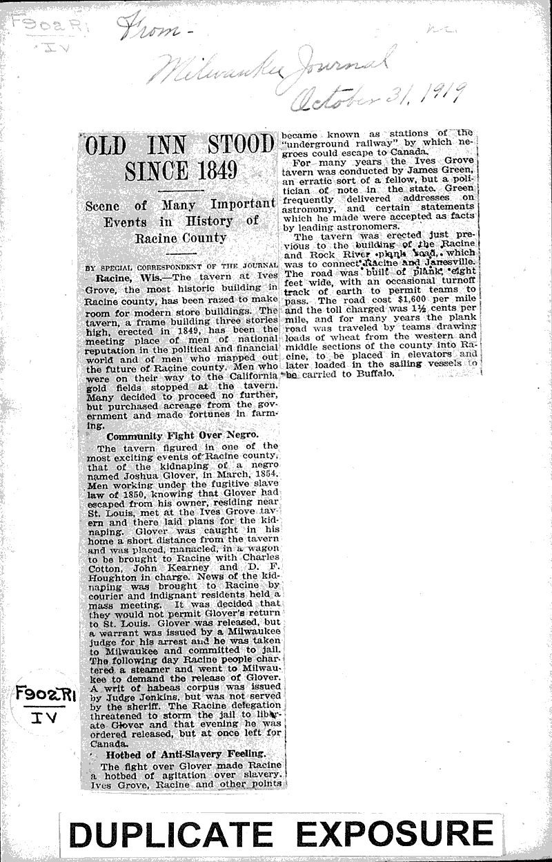  Source: Milwaukee Journal Topics: Architecture Date: 1919-10-31