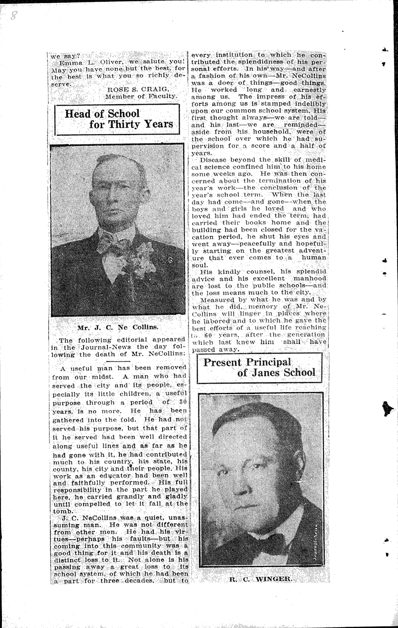  Source: Racine Journal-News Topics: Education Date: 1924-10-30