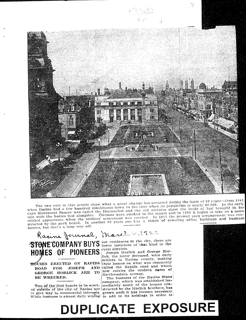  Source: Racine Journal Topics: Architecture Date: 1922-04-11