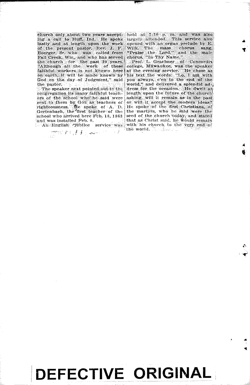  Source: Racine Call Topics: Church History Date: 1923-02-19