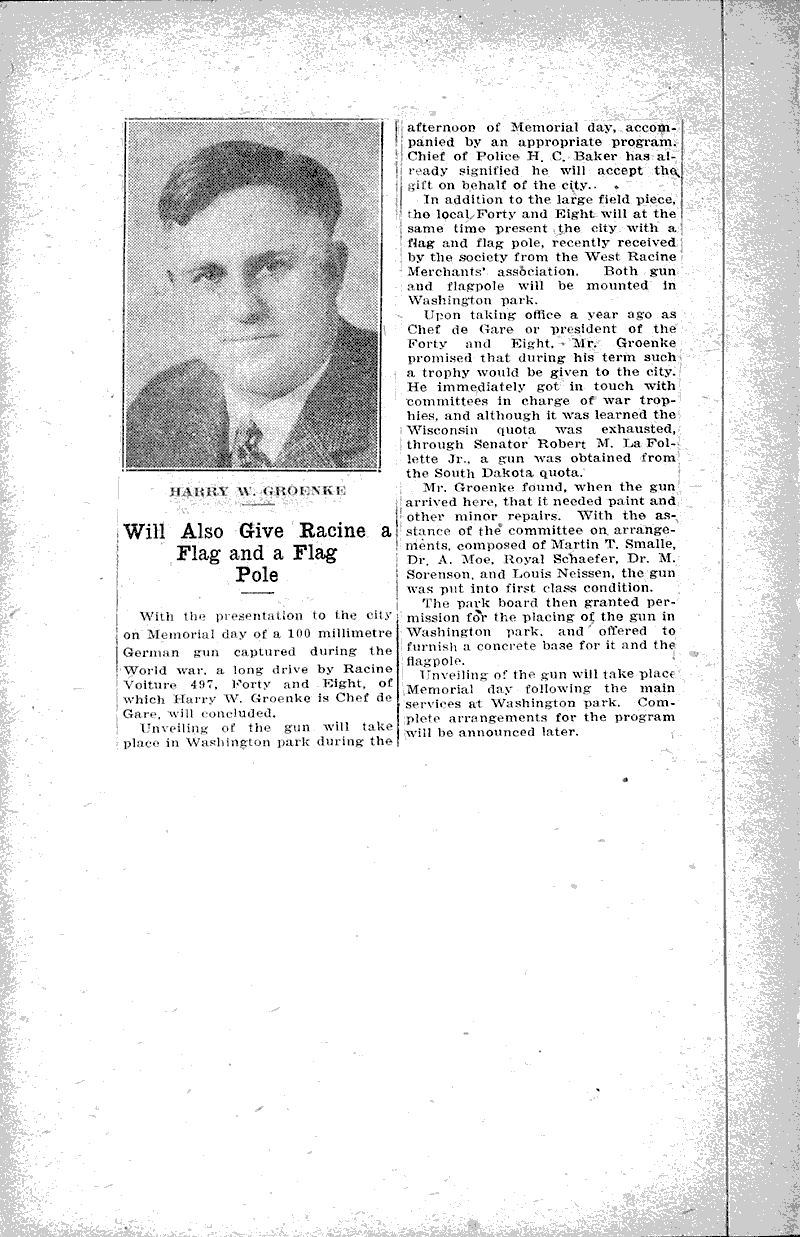  Source: Racine Times Call Date: 1929-05-17