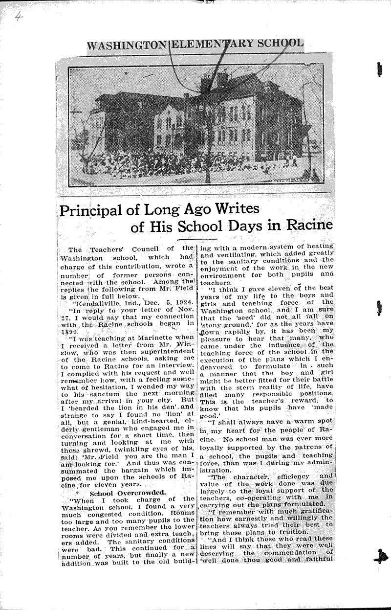  Source: Racine Journal-News Topics: Education Date: 1924-12-11