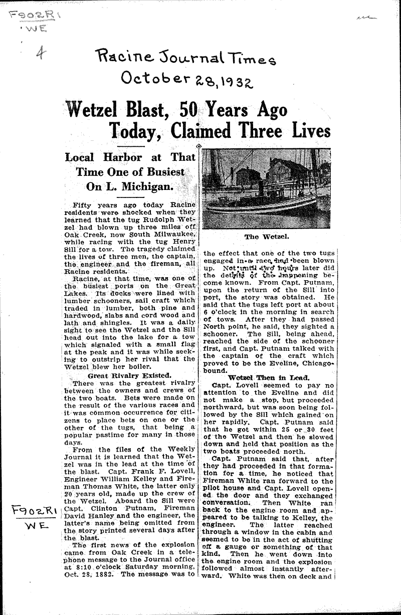  Source: Racine Journal-Times Date: 1932-10-28