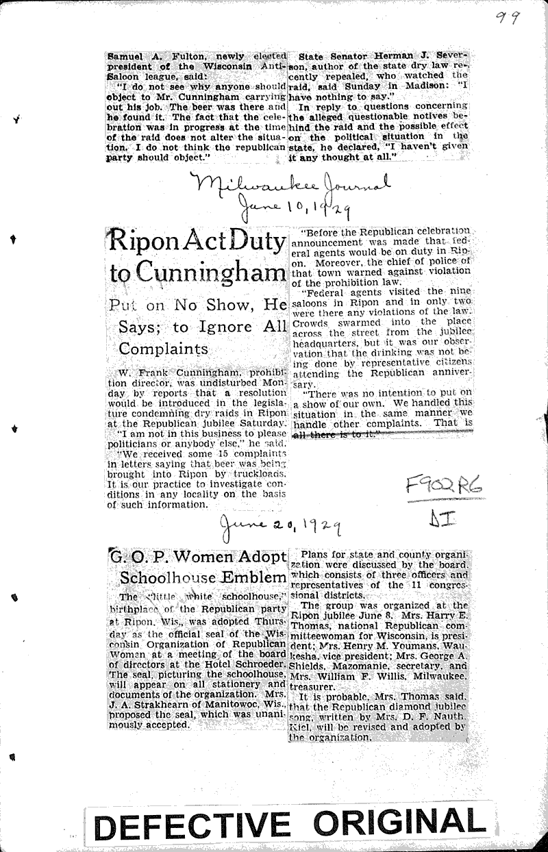  Source: Milwaukee Journal Topics: Social and Political Movements Date: 1929-06-10