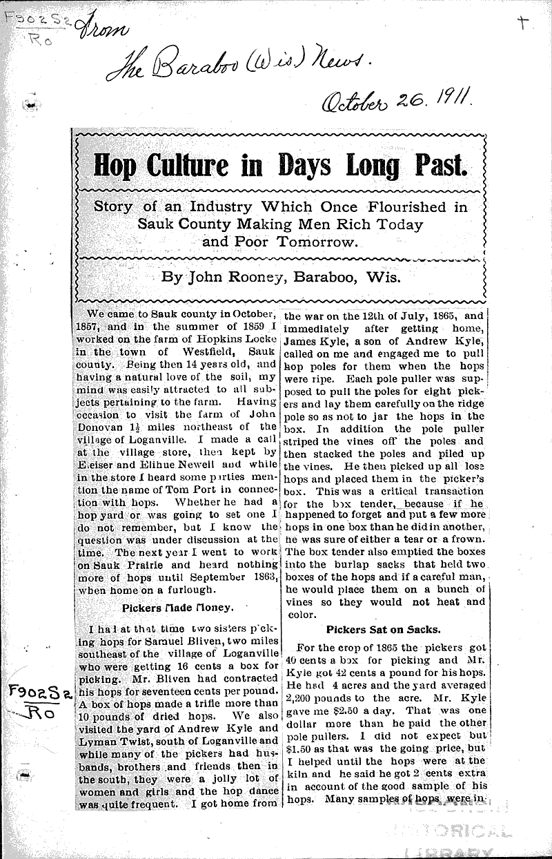  Source: Baraboo News Topics: Industry Date: 1911-10-26
