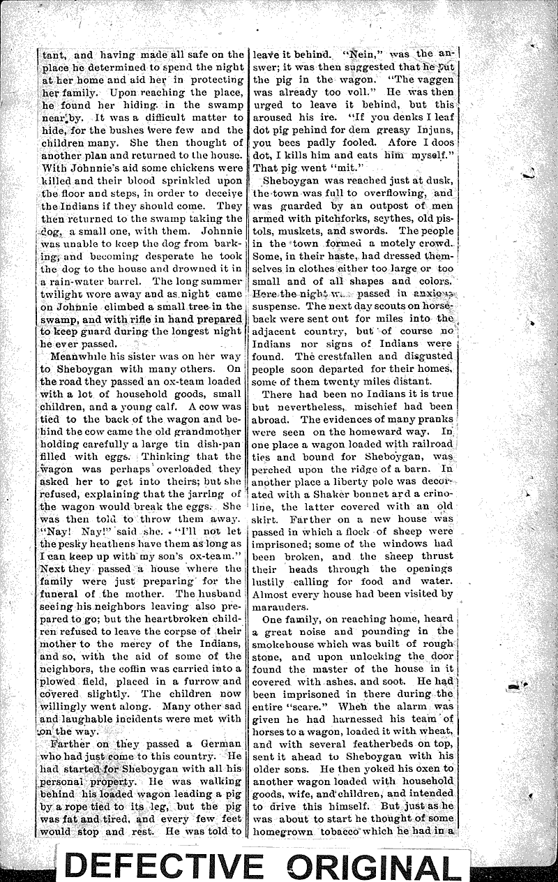 The indian scare Source: Sheboygan Herald Topics: Indians and Native Peoples Date: 1897-03-20
