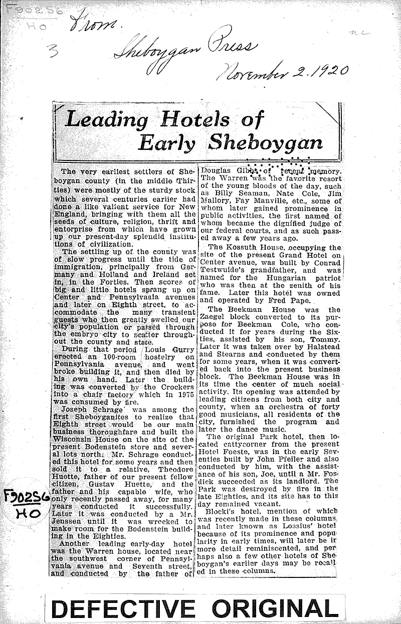  Source: Sheboygan Daily Press Topics: Church History Date: 1935-08-24