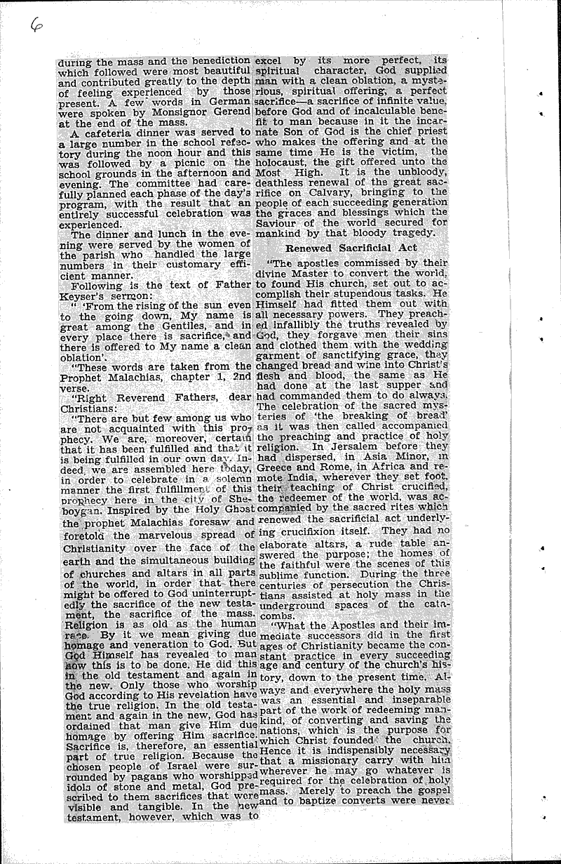  Source: Sheboygan Daily Press Topics: Church History Date: 1935-08-24
