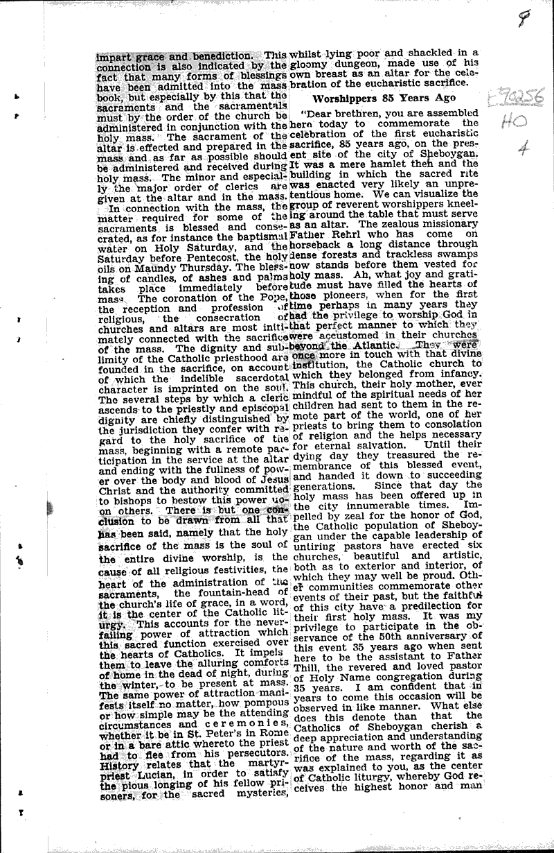  Source: Sheboygan Daily Press Topics: Church History Date: 1935-08-24