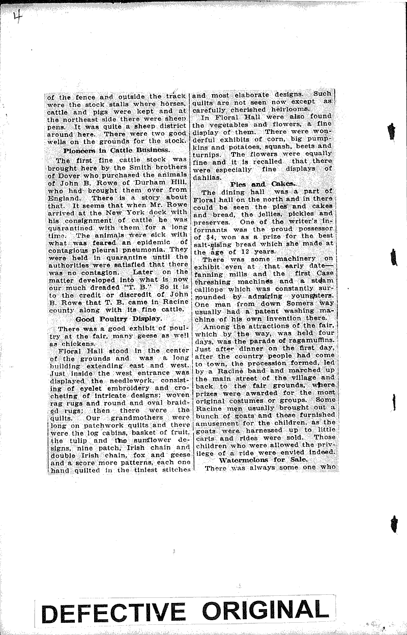 Union Grove reminiscences Source: Racine Journal-News Topics: Church History Date: 1925-09-04