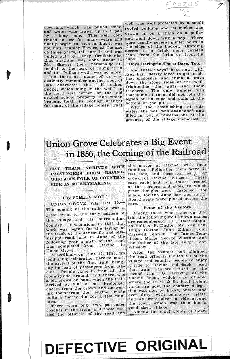  Source: Racine Journal-News Topics: Church History Date: 1925-09-04