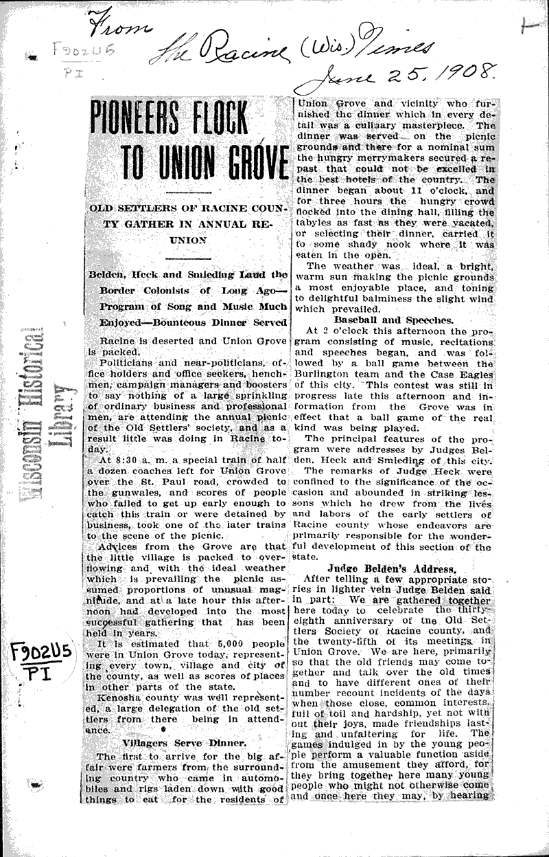  Source: Racine Times Date: 1908-06-25