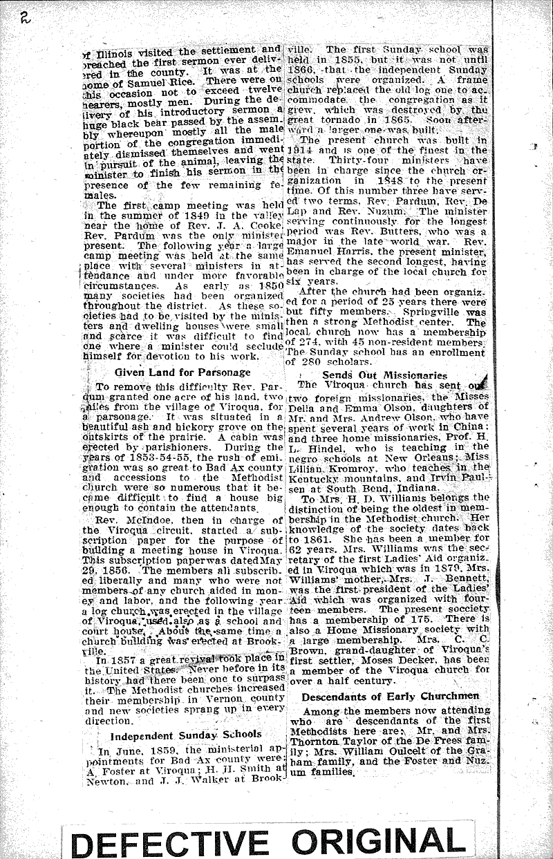  Source: La Crosse Tribune Topics: Church History Date: 1922-10-21