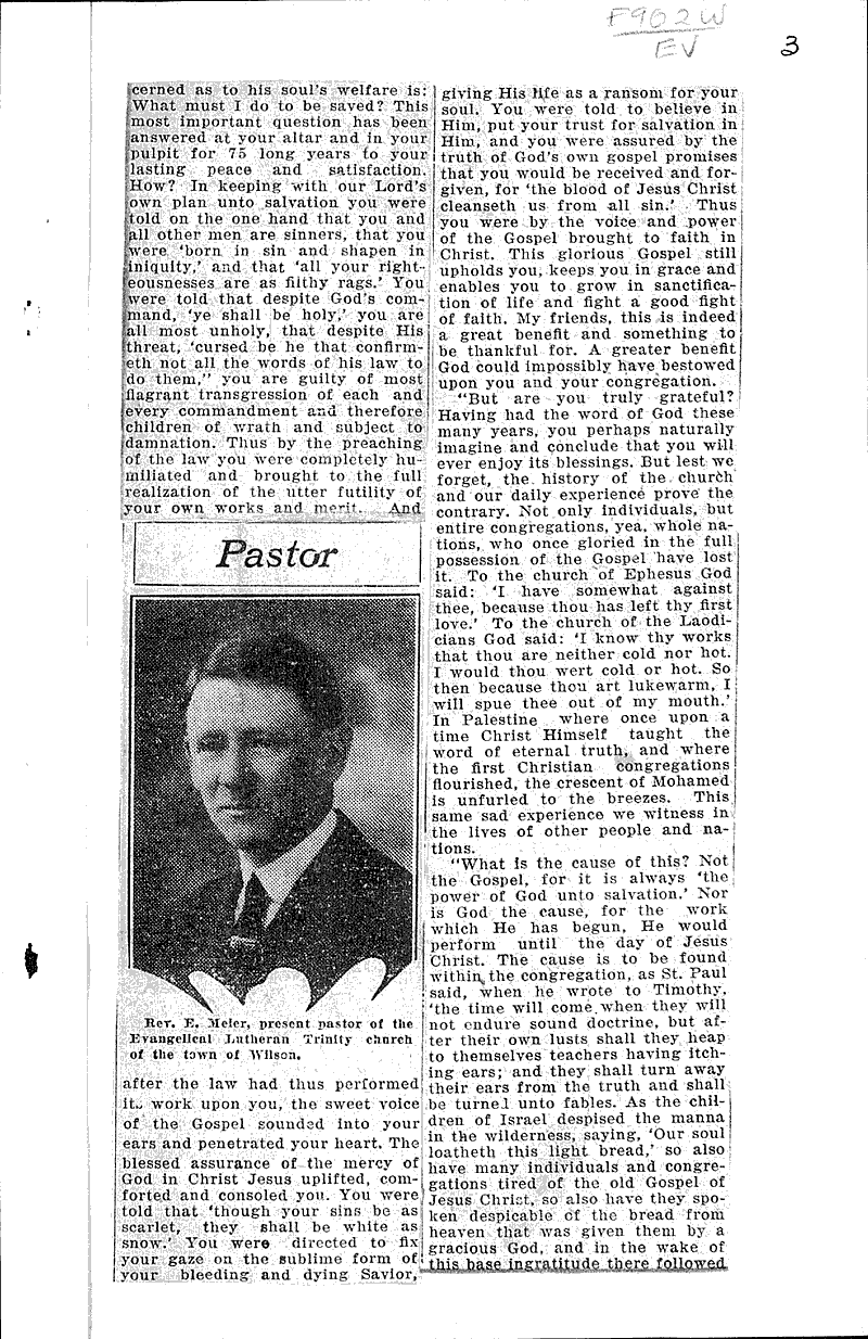  Source: Sheboygan Press Topics: Church History Date: 1928-06-04