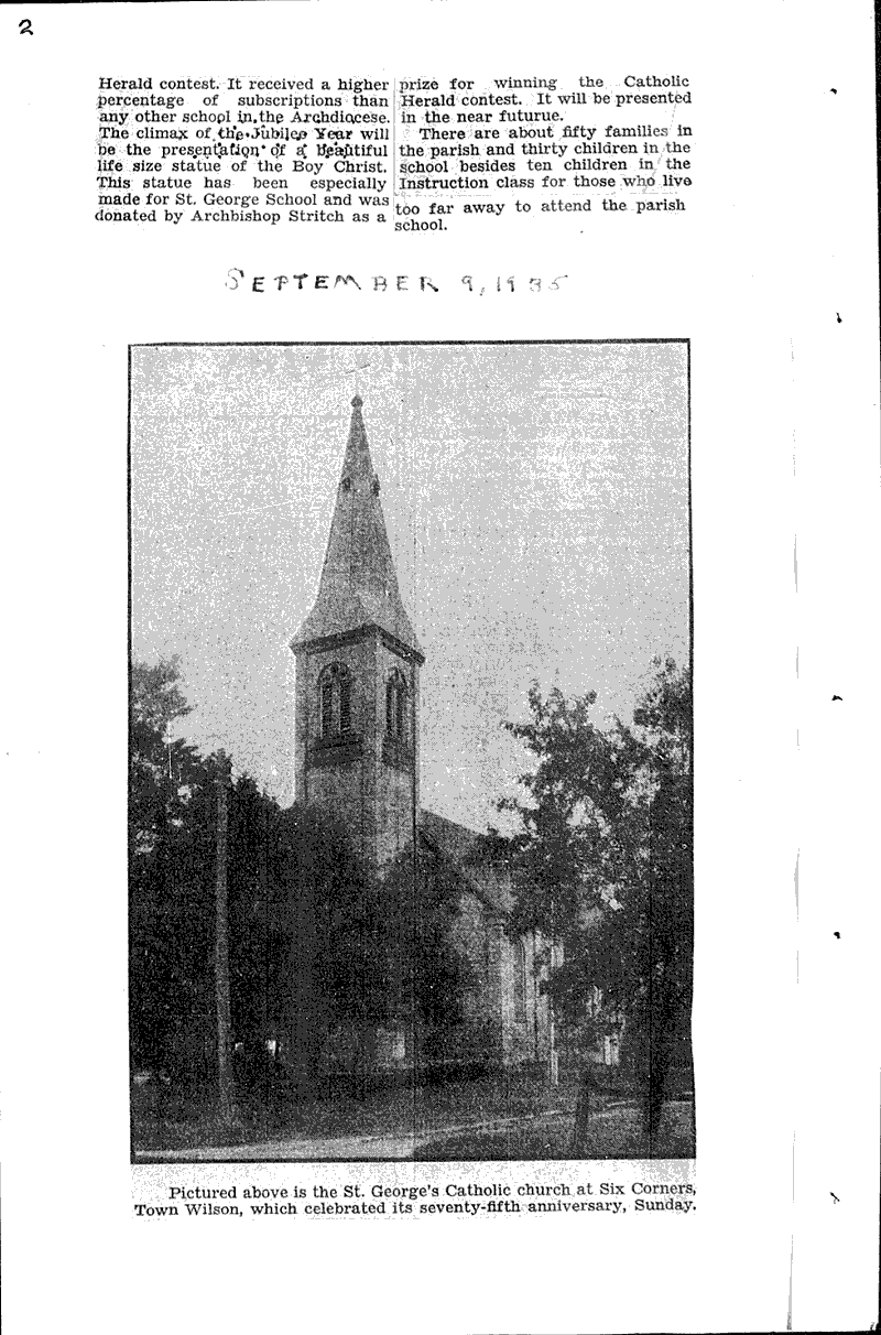  Source: Sheboygan Daily Press Topics: Church History Date: 1935-09-06