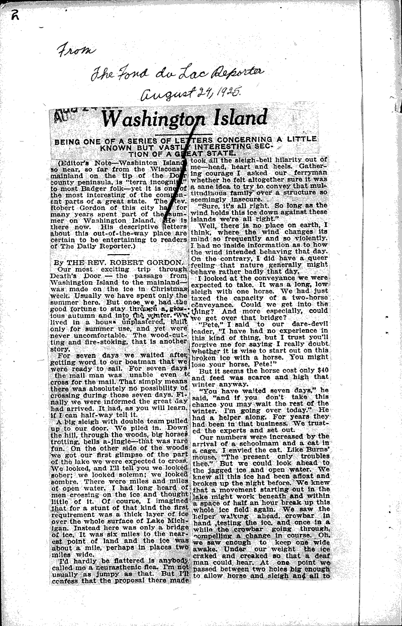 Old norse spoken by badger scions Source: Milwaukee Sentinel Topics: Immigrants Date: 1923-04-08