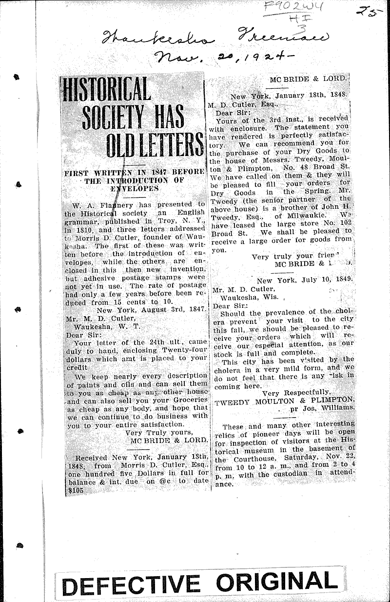  Source: Waukesha Freeman Topics: Education Date: 1924-11-20