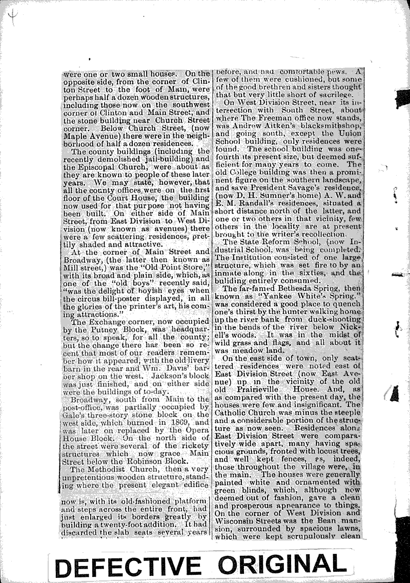 Twenty-eight years ago Source: Waukesha Freeman Date: 1887-06-16