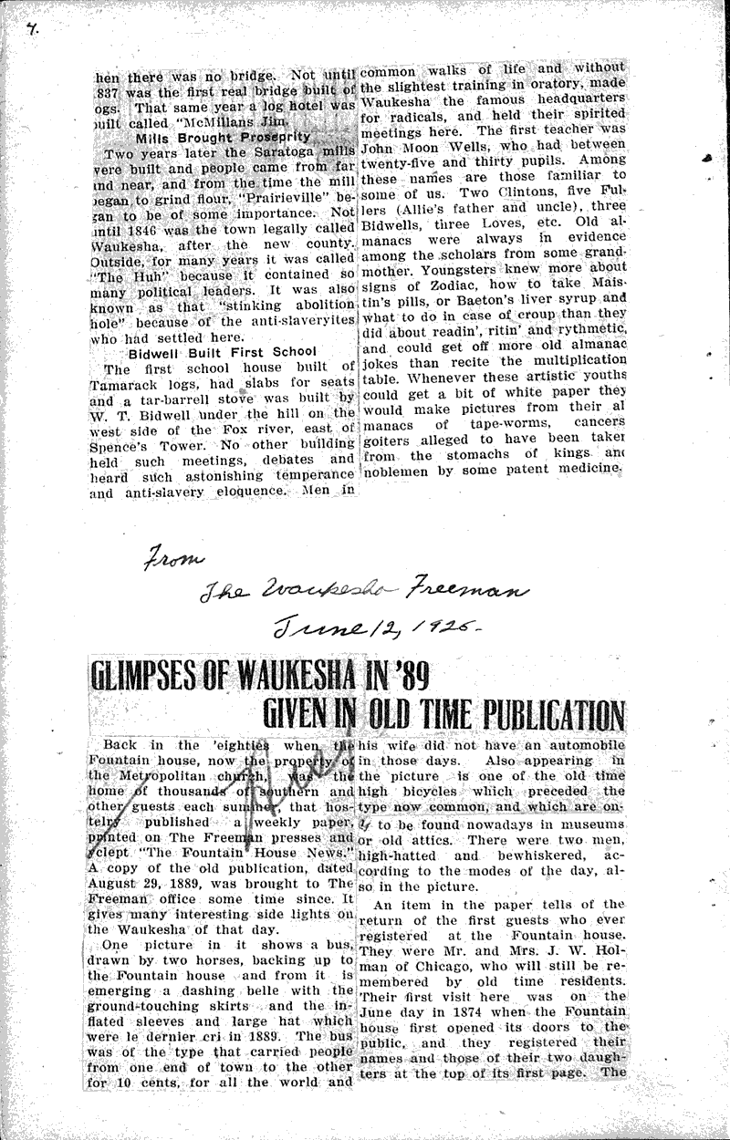 Waukesha is subject of club address Source: Waukesha Freeman Topics: Social and Political Movements Date: 1924-04-10